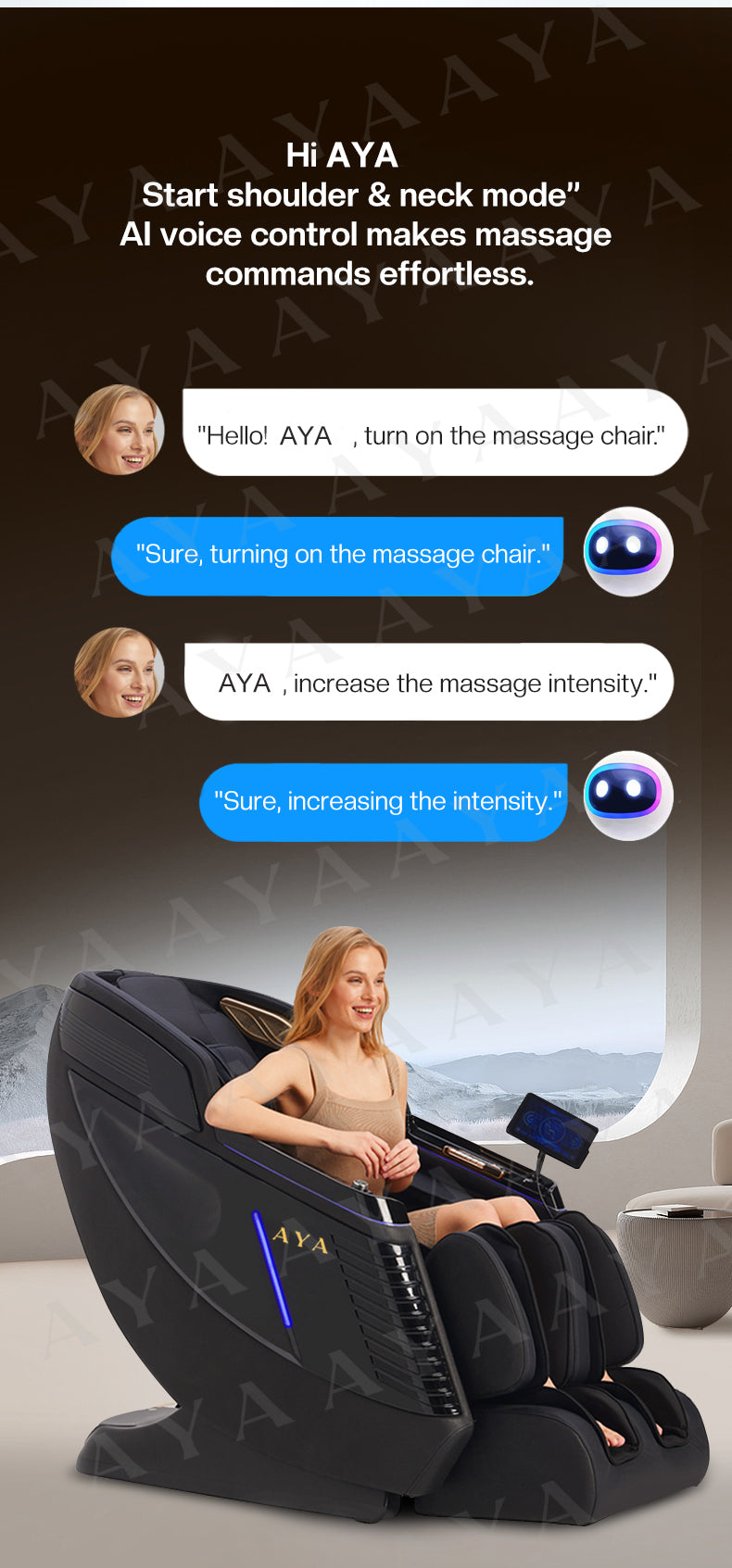 AYA Blue Sapphire | Massage Chair