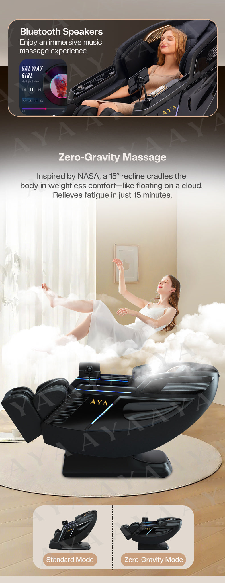 AYA Blue Sapphire | Massage Chair
